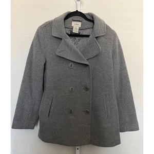 L.L. Cappotto BEAN Bellandi Lana Pea Italia Doppiopetto Foderato Thinsulate Taglia 16 - Foto 1 di 8