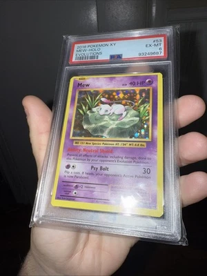Mew XY Evolutions Miscut Error With Alignment Dot Psa 6 - Image 1 of 2