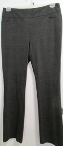 Pantalones de vestir elásticos a cuadros grises/negros XL para mujer Nueva York y CO - Imagen 1 de 5