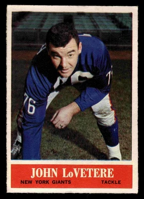 1964 Philadelphia John LoVetere RC #120 - New York Giants - Image 1 of 2