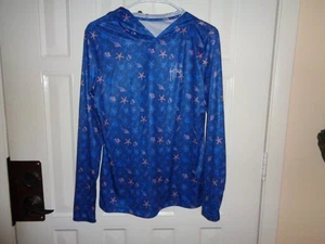 Guy Harvey Damen Blue Starfish Shells Hoodie Pullover Shirt Gr. Medium - Bild 1 von 2
