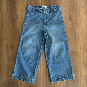 OAT New York Wide Leg Cropped Jeans High Rise Denim Damen Größe 8/29 - Bild 1 von 5