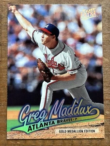 Greg Maddux 1997 Fleer Ultra Gold Medallion Edition G157 HOF Atlanta Braves #MLB - Imagen 1 de 2