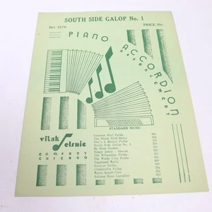 Southside Gallop No 1 Piano Accordion Sheet Music 1936 Vitak-Elsnick Co - Picture 1 of 5