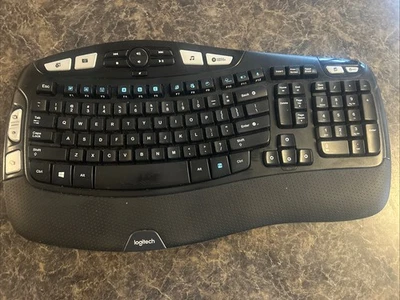 Logitech K350 Comfort Wave Wireless Keyboard - No Dongle, Keyboard Only - Image 1 of 4
