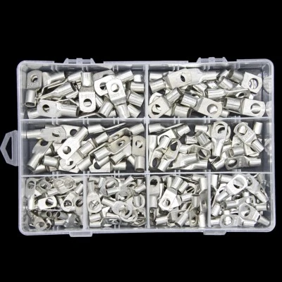 240X Assorted Automotive Copper Ring Lug Terminal Wire Cable Crimp Connector Kit - Image 1 of 4