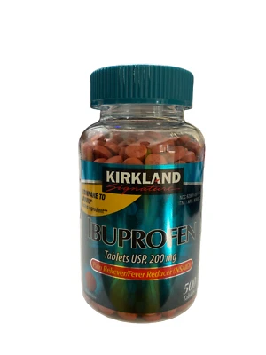 Ibuprofen Tablets USP 200 mg Pain reliever/Fever reducer (NSAID) 500 tablets  - Image 1 of 3