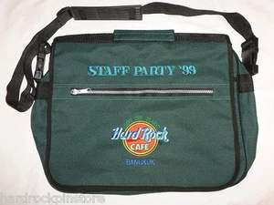 Bangkok ~ 1999 ANNIVERSARY STAFF PARTY Hard Rock Cafe Pin Backpack Messenger Bag - Picture 1 of 12