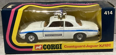 Corgi 414 Guardia Costera Jaguar XJ12C Whizzwheels Gran Bretaña Vintage 1975 Foto 1 de 4