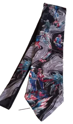 Corbata de pescador Jordache de colección para hombre EE. UU. poliéster multicolor RN 6692 Foto 1 de 4