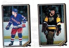 1987-88 O-Pee-Chee Stickers #028-168 Kelly Kisio, Gilles Meloche