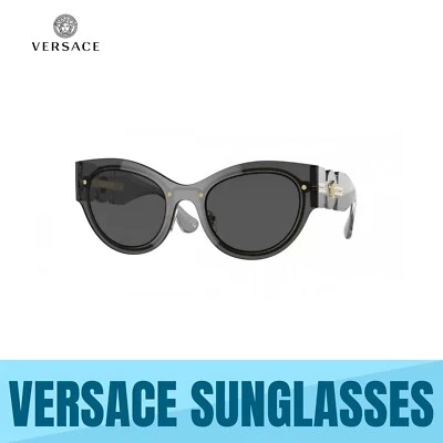 GAFAS DE SOL VERSACE VE2234 100287 TRANSPARENTES GRIS OSCURO-GRIS OSCURO LENTES AUTÉNTICAS Foto 1 de 4