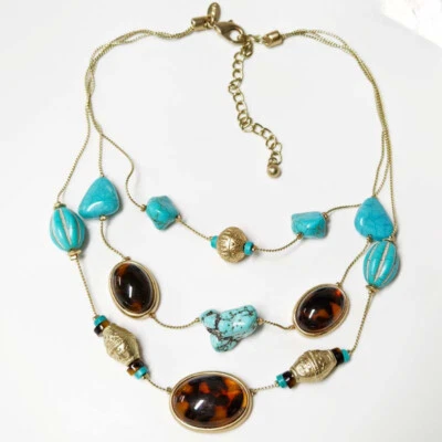 Collar de 18" Chicos Multi-Hebra Regalo Moda Mujeres Fiesta Vacaciones Joyería Foto 1 de 4