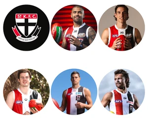 ST.KILDA The Saints Badges (6 Pack) - Picture 1 of 2