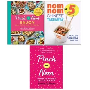 Pinch of Nom Enjoy Kay Allinson, Nom Chinese Takeaway, Food Planner 3 Books Set - Picture 1 of 4