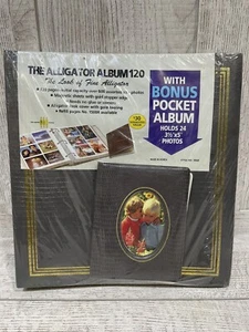 VTG New Sealed MBI Alligator Photo Album 120 Magnetic Pages & Pocket Album - Picture 1 of 10