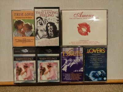 6x Love Compilation Albums Cassette Tapes. *TESTED* - Image 1 of 4