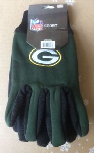 Green Bay Packers Gloves Adult Embroidered Utility Gloves -Forest Green Official