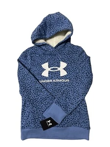 Under Armour Girls' Fleece Big Logo Hoodie YSM Youth Small NWT - Picture 1 of 4