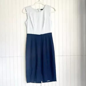 Abito tubino BCBGMAXAZRIA taglia 2 blu Blaire color-block NUOVO! - Foto 1 di 4