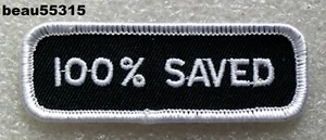 100 % GESPART"" CHRISTIAN GREAT HARLEY BIKER MOTORRADWESTE JACKE AUFNÄHER - Bild 1 von 1