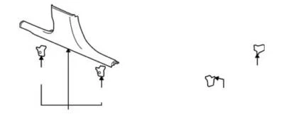 Retenedor de alfombra trasero izquierdo genuino GM 2006-2016 Chevrolet Impala Limited 20849146 Foto 1 de 2