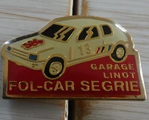 SELTENE PINS RALLYE AUTO 205 PEUGEOT GARAGE LINOT FOL CAR SEGRIE - Bild 1 von 4