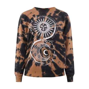 No Boundaries Sweatshirt All Sizes Tye Dye Violet Heart Print NEW Oversized - Picture 1 of 48