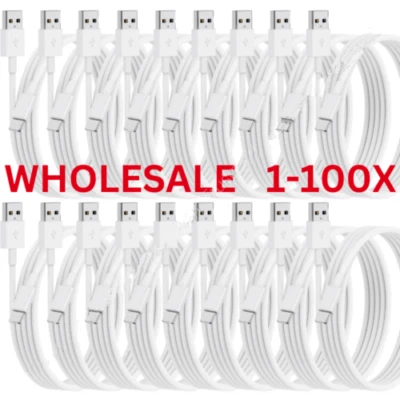 Lote atacado de cabo USB a granel 3/6 pés para Apple iPhone 14/13/12/11/X/8 cabo carregador - Imagem 1 de 4