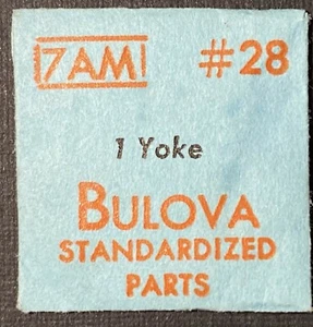 Bulova #28 Yoke 7AM Wristwatch Parts Watch Repairs - Bild 1 von 1