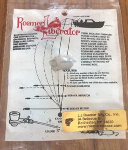 Roemer liberator downrigger part Ships N 24h-RARE VINTAGE-Brand New-SHIPS N 24HR - Picture 1 of 2
