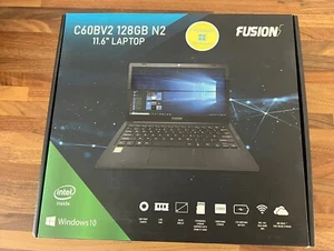 11.6" HD Windows 10 Professional Fusion5 C60BV2 N4020 Laptop Notebook 128gb ref2 - Picture 1 of 10