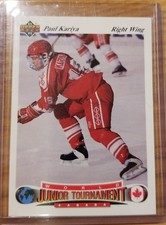 1991-92 Paul Kariya Upper Deck Czech Rookie #50 Team Canada World Juniors