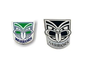SET OF 2 NEW ZEALAND WARRIORS NRL TEAM HERITAGE LOGO PIN BADGE & MASCOT LOGO PIN - Picture 1 of 1