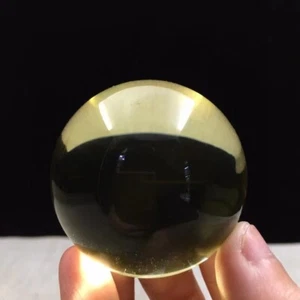 47mm AAA+ Natural Citrine Quartz Sphere Rainbow Crystal Ball Reiki Healing 140g - Picture 1 of 6
