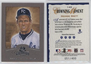 2002 Donruss Diamond Kings Silver Foil /400 George Brett #140 HOF