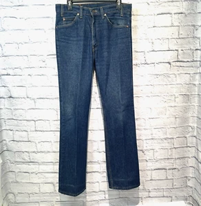 Vintage 1994 Levi's 517 Jeans 33x31 USA Made Orange Tab ® Boot Cut Dark Wash - Picture 1 of 19