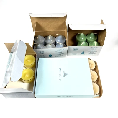 PartyLite Candle Lot 10 votive - 22 tea light various scent / color - Photo 1/4