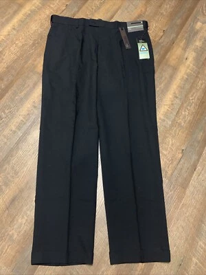 NUEVO Pantalón Louis Raphael Luxe Plisado Mario Lana Lavable Hombres 40x32 Cintura Extendida Foto 1 de 4
