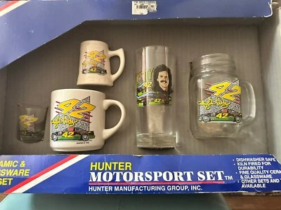 NASCAR Hunter Motorsport Ceramic & Glassware Gift Set BUD #42 Kyle Petty Bad Box - Image 1 of 3