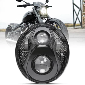 DRL LED Headlight Projector Assembly For Softail Breakout 107 114 FXBR 2018-2021 - Picture 1 of 6