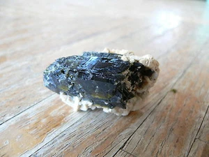 EPIDOTE CRYSTAL on ALBITE Display Specimen #J938 - Picture 1 of 2