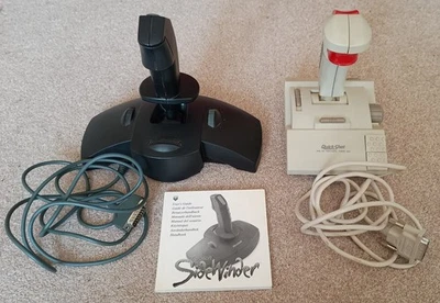 Microsoft Sidewinder joystick & Quickshot QS-201 joystick ~ Both untested - Image 1 of 4