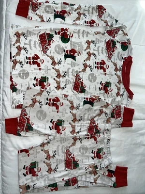 Santa And Reindeer, Pjs, Children’s Place, Size 12 - Image 1 of 4