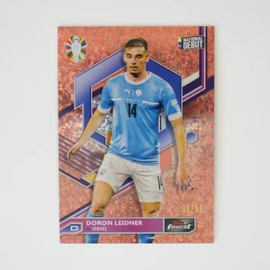DORON LEIDNER 2023-24 Finest Euro 2024 Israel Rose Gold /50 #40 - Picture 1 of 2