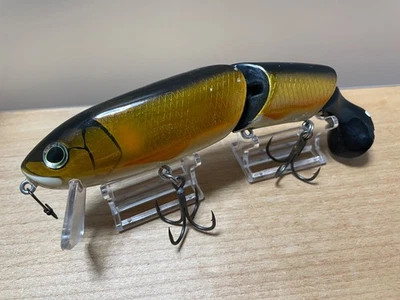 EVERGREEN Timber Flash Noisy Dachs # Ochiayu swimbait Topwater pesca señuelo de madera Foto 1 de 4