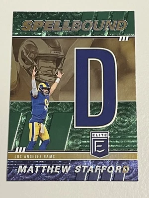 2022 Panini Donruss Elite SSpellbound Green #SB-MS8 Matthew Stafford NFL LA Rams - Image 1 of 4