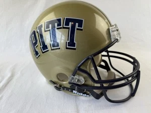 PITT PANTHERS FULL SIZE REPLICA NCAA FOOTBALL HELMET RIDDELL for display only - Imagen 1 de 12