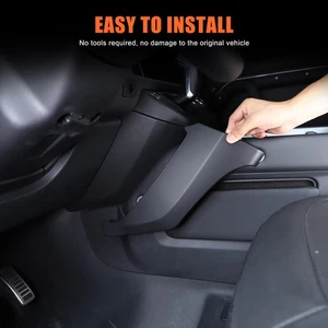 Matt Black Car Center Console Knee Side Panel Trim For Land Rover Defender 2025+ - Picture 1 of 11