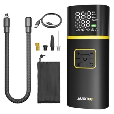 Inflador de aire recargable para neumáticos 150 PSI neumático portátil inalámbrico bomba eléctrica Foto 1 de 4